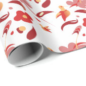 Herfst Kolibrie Bloemige Inpakpapier (Rol Hoek)