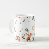 Herfst Kolibrie Bloemmotief Koffiemok (Voorkant links)