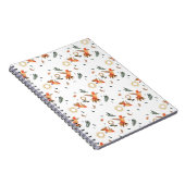 Herfst Kolibrie Bloempatroon Notitieboek (Rechterzijde)
