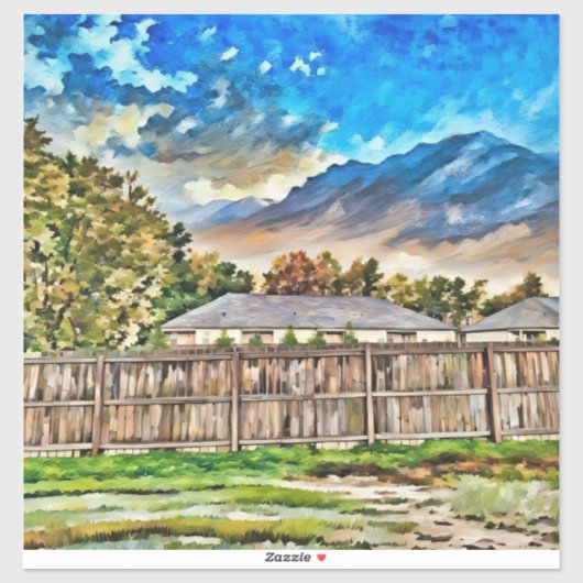 Herfst komt naar Custom-Cut Vinyl Sticker (Vel)