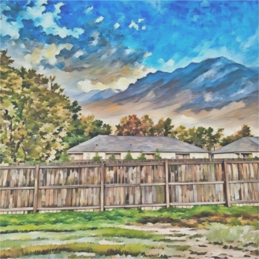 Herfst komt naar Custom-Cut Vinyl Sticker (Voorkant)