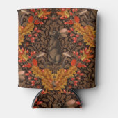 Herfst konijn op bruin blikjeskoeler (Voorkant)