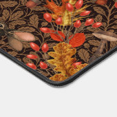 Herfst konijn op bruin bureaumat (Hoek)