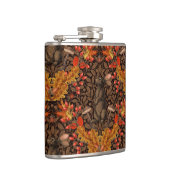 Herfst konijn op bruin heupfles (Rechts)