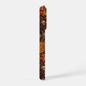 Herfst konijn op bruin iPhone hoesje (Rechterkant)