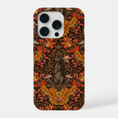 Herfst konijn op bruin iPhone hoesje (Achterkant)