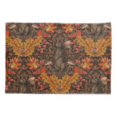 Herfst konijn op bruin kussensloop (Achterkant-Links)