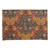 Herfst konijn op bruin kussensloop (Voorkant-Rechts)