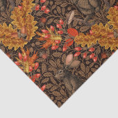 Herfst konijn op bruin tissuepapier (Detail)