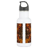 Herfst konijn op bruin waterfles (Achterkant)