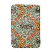 Herfst konijn op lichtgroen badmat (Voorkant Verticaal)