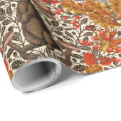 Herfst konijn op off white cadeaupapier (Rol Hoek)