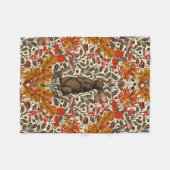 Herfst konijn op off white fleece deken (Voorkant (Horizontaal))