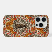 Herfst konijn op off white iPhone hoesje (Achterkant horizontaal)