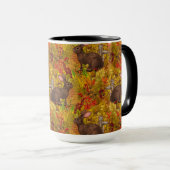 Herfst Konijn op oker Mok (Voorkant rechts)