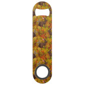 Herfst Konijn op oker Speed Flessenopener (Achterkant)