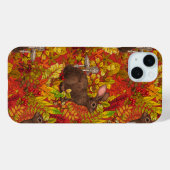 Herfst Konijn op rood Case-Mate iPhone Case (Achterkant (horizontaal))