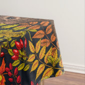 Herfst Konijn op zwart Tafelkleed (Voorbeeld)