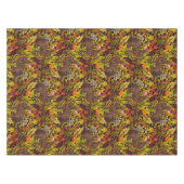 Herfst Konijn op zwart Tafelkleed (Voorkant (Horizontaal))