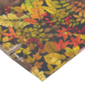 Herfst Konijn op zwart Tafelkleed (Gekanteld)