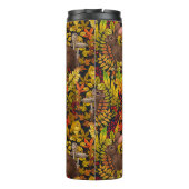 Herfst Konijn op zwart Thermosbeker (Achterkant)