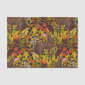 Herfst Konijn op zwart Tissuepapier (Voorkant)