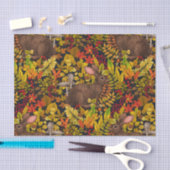 Herfst Konijn op zwart Tissuepapier (Craft)