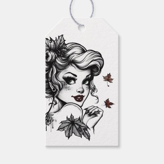 Herfst Koningin Cadeaulabel (Voorkant)