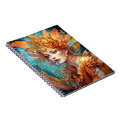 Herfst Koningin Goddess Fantasy Art Notitieboek (Rechterzijde)