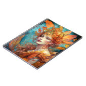 Herfst Koningin Goddess Fantasy Art Notitieboek (Linkerzijde)