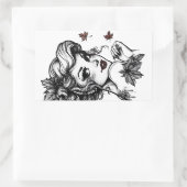 Herfst Koningin Rechthoekige Sticker (Tas)