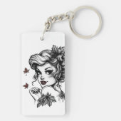 Herfst Koningin Sleutelhanger (achterkant)