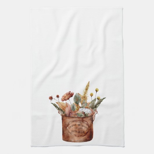 Herfst Koolstof flesanaal Theedoek (Verticaal)