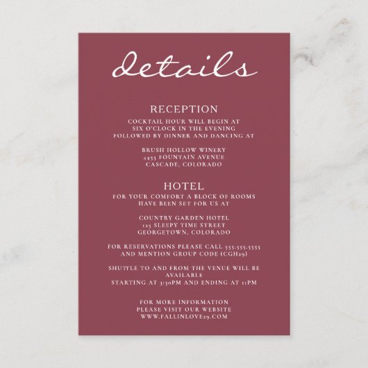 Herfst koppels informatiekaartje (Voorkant)