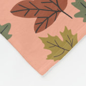 Herfst Koud Weer Bladeren Patroon Fleece Deken (Hoek)