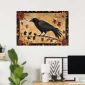 Herfst Kraai Poster (Thuiskantoor)