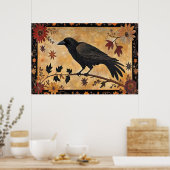 Herfst Kraai Poster (Keuken)