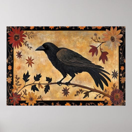 Herfst Kraai Poster (Voorkant)