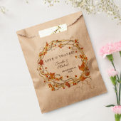 Herfst krans bitterzoete rustieke elegante bruilof bedankzakje (Gezegeld)