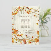Herfst krans bitterzoete rustieke ontvangstnamen (Staand voorkant)