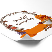 Herfst krans digitaal schilderen poster (Hoek)