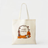 Herfst krans digitaal schilderen tote bag (Voorkant)