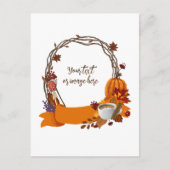 Herfst krans digitale schilderij Kaart (Voorkant)