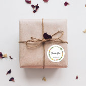 Herfst Krans Herfstbladeren Dank u Ronde Sticker