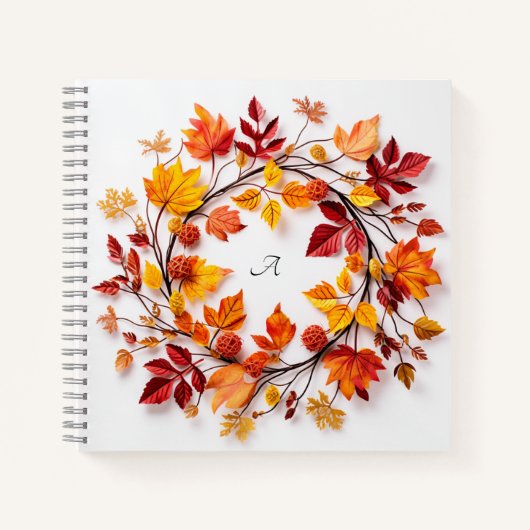 Herfst krans Notitieboek (Voorkant)