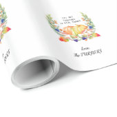Herfst Krans Pompoenen Thanksgiving Diner Monogram Cadeaupapier (Rol Hoek)