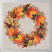 Herfst krans Poster (Voorkant)