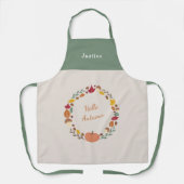 Herfst krans Schort (Voorkant)