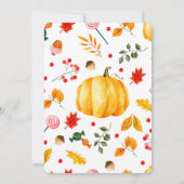 Herfst Krans Thanksgiving Diner Uitnodiging (Achterkant)