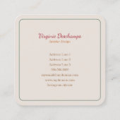 Herfst krans Visitekaartje (Achterkant)